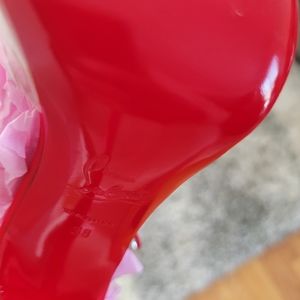 AUTHENTIC RED BOTTOMS  RED SIZE 38